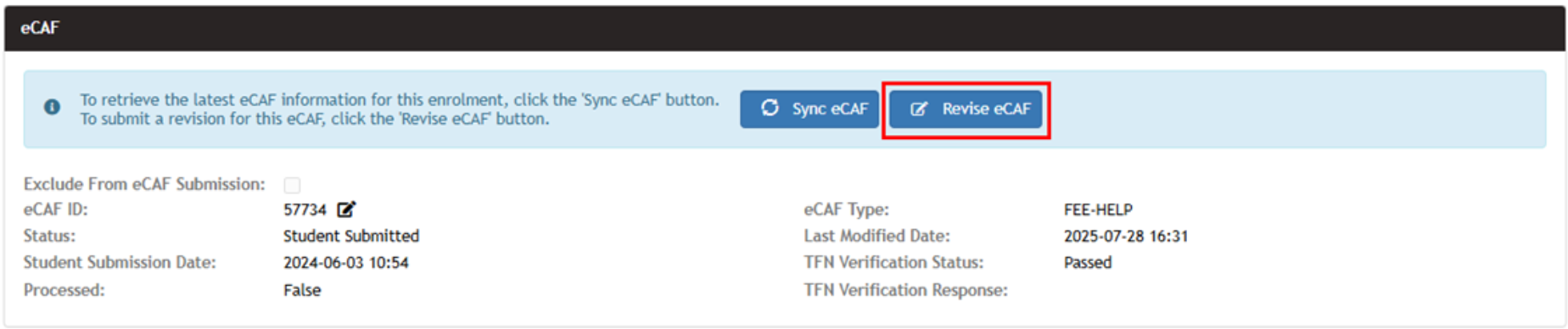 eCAF Manager Overview