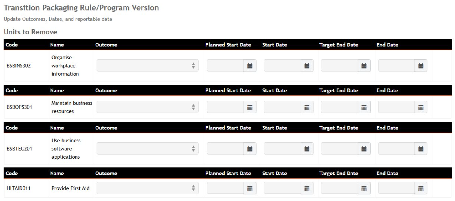 Packaging Rule Transfer Wizard