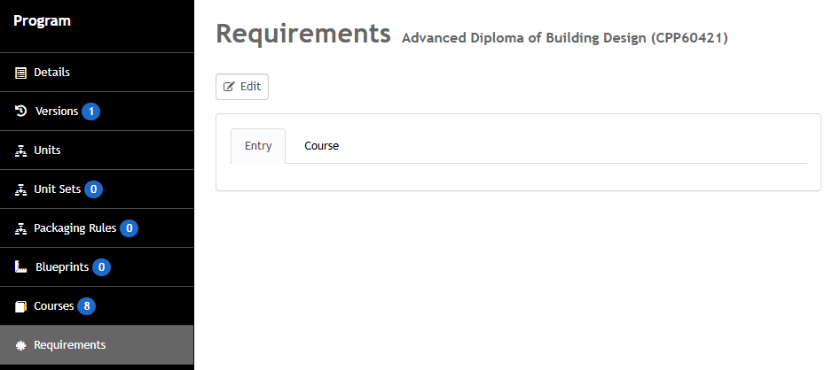 Managing Entry Requirements