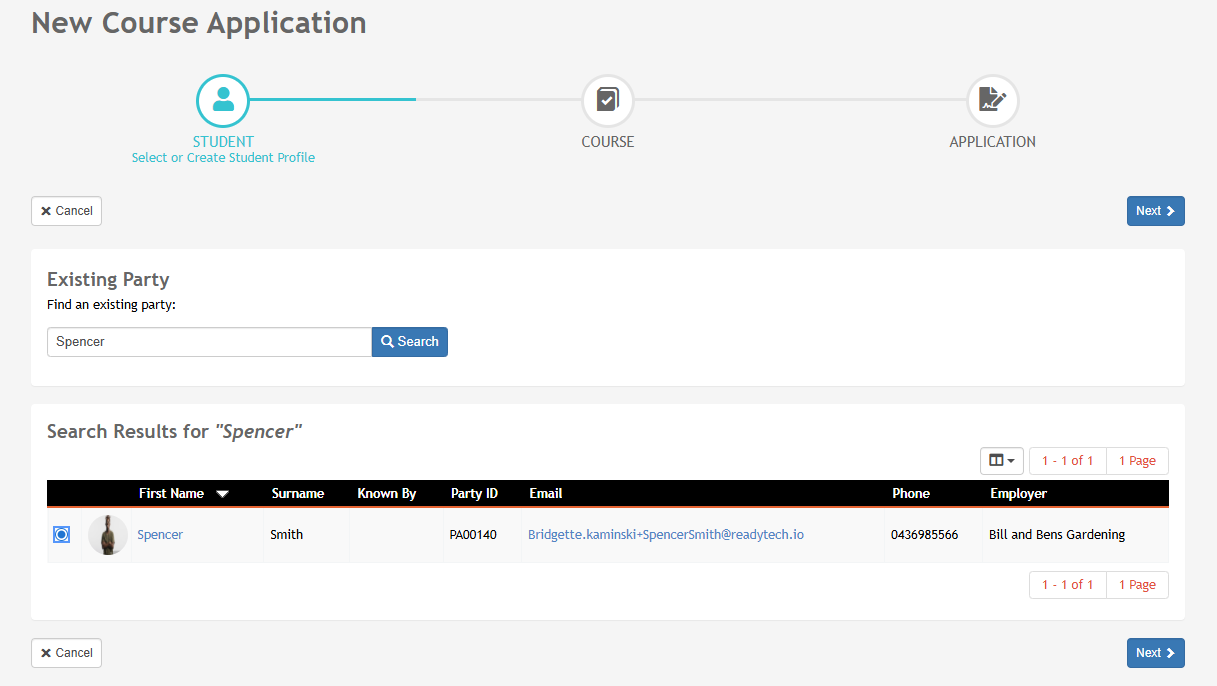 Process: Creating a Manual Course Application