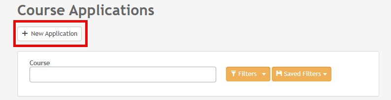 Process: Creating a Manual Course Application